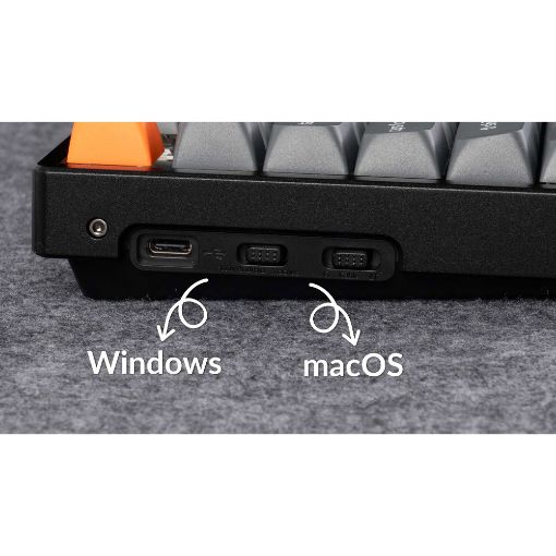 Εικόνα της Πληκτρολόγιο Keychron K8 Max QMK TKL Wireless RGB Hot-Swappable Aluminum Brown Switches (US) K8M-J3
