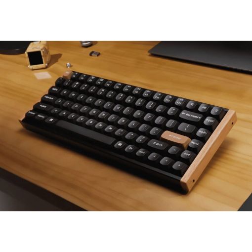 Εικόνα της Πληκτρολόγιο Keychron K2 HE 75% Wireless Magnetic Purple Switches (US) Special Wood Edition Black K2H-F1