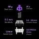Εικόνα της Πληκτρολόγιο Keychron K2 HE 75% Wireless Magnetic Purple Switches (US) Special Wood Edition Black K2H-F1