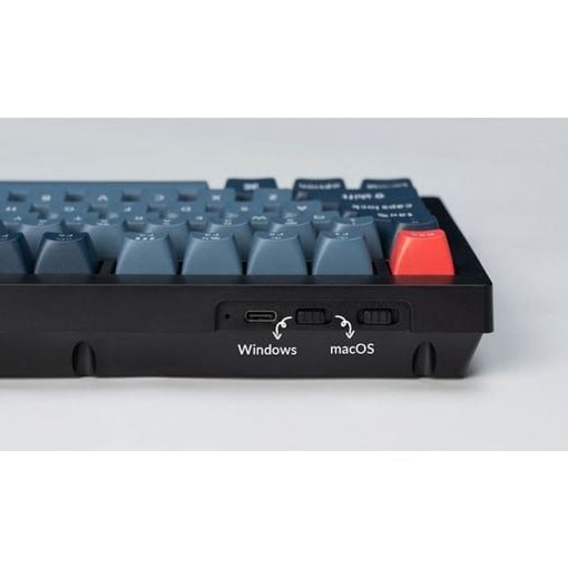 Εικόνα της Πληκτρολόγιο Keychron V6 Max QMK/VIA Full Wireless Banana Switches (US) Carbon Black V6M-D4