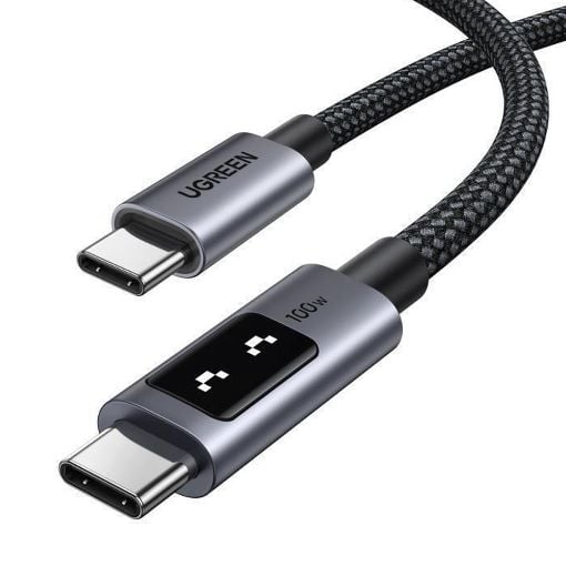 Εικόνα της Καλώδιο Ugreen L509 USB-C to USB-C 100W 1m Black/Gray 35501