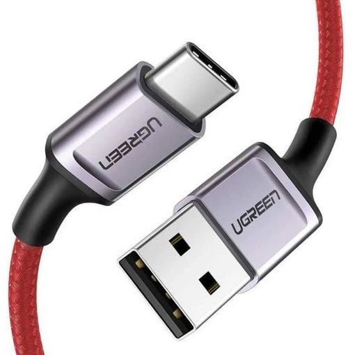 Εικόνα της Καλώδιο Ugreen US505 USB-A to USB-C 1m 60W Red 20527