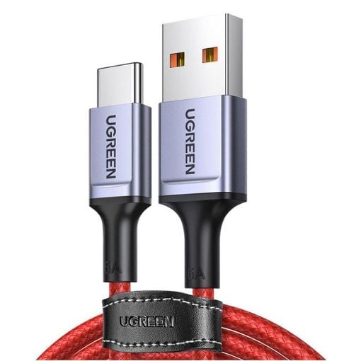 Εικόνα της Καλώδιο Ugreen US505 USB-A to USB-C 1m 60W Red 20527