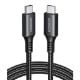 Εικόνα της Καλώδιο Ugreen US567 USB-C to USB-C 1m 60W Black 15373