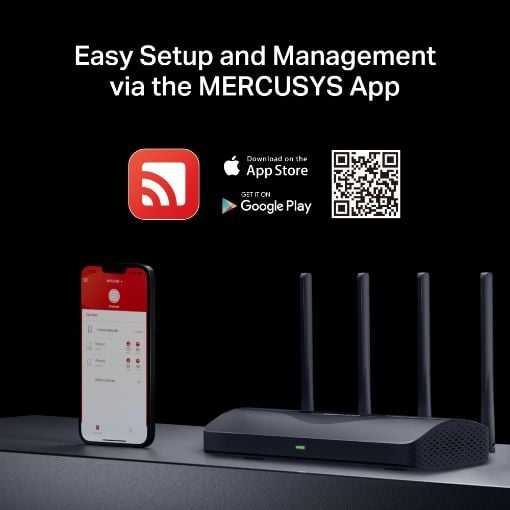 Εικόνα της Router Mercusys MR27BE Wi-Fi 7 BE3600 Dual-Band