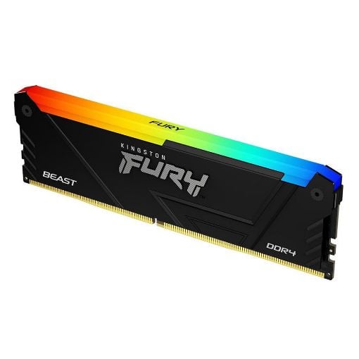 Εικόνα της Ram Kingston Fury Beast RGB 16GB DDR4-3200MHz CL16 Black KF432C16BB2A/16