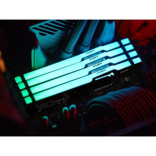 Εικόνα της Ram Kingston Fury Beast RGB 32GB (2 x 16GB) DDR5-6000MHz CL30 Black KF560C30BBEAK2-32