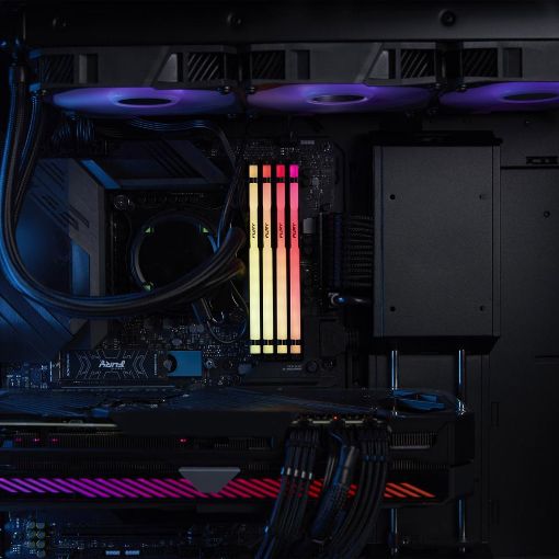 Εικόνα της Ram Kingston Fury Beast RGB 32GB (2 x 16GB) DDR5-6400MHz CL32 Black KF564C32BBEAK2-32
