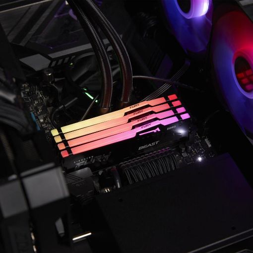 Εικόνα της Ram Kingston Fury Beast RGB 32GB (2 x 16GB) DDR5-6400MHz CL32 Black KF564C32BBEAK2-32