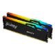 Εικόνα της Ram Kingston Fury Beast RGB 32GB (2 x 16GB) DDR5-6400MHz CL32 Black KF564C32BBEAK2-32