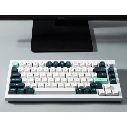 Εικόνα της Πληκτρολόγιο Keychron Q1 HE QMK 75% Wireless Magnetic Purple Switches (US) Shell White Q1H-P1