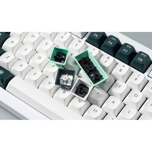Εικόνα της Πληκτρολόγιο Keychron Q1 HE QMK 75% Wireless Magnetic Purple Switches (US) Shell White Q1H-P1