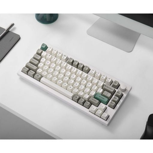 Εικόνα της Πληκτρολόγιο Keychron Q1 Max QMK/VIA 75% Wireless Red Switches (US) Shell White Q1M-P1