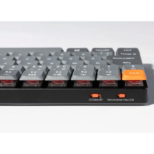 Εικόνα της Πληκτρολόγιο Keychron K3 Max QMK/VIA 75% Wireless RGB Red Switches (US) K3M-H1