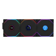Εικόνα της Case Fan Lian Li UniFan TL Wireless LCD 120 Black (3-pack with Controller) G99.12TLLCD1W3B.00