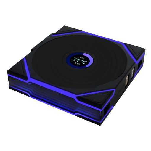 Εικόνα της Case Fan Lian Li UniFan TL Wireless LCD 120 Black G99.12TLLCD1W1B.00