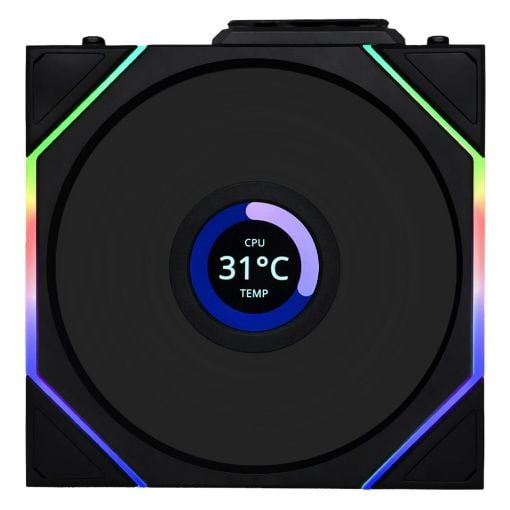 Εικόνα της Case Fan Lian Li UniFan TL Wireless LCD 120 Black G99.12TLLCD1W1B.00