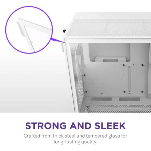 Εικόνα της NZXT H5 Flow RGB Tempered Glass White (2024) CC-H52FW-R1