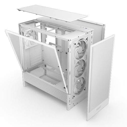 Εικόνα της NZXT H5 Flow RGB Tempered Glass White (2024) CC-H52FW-R1