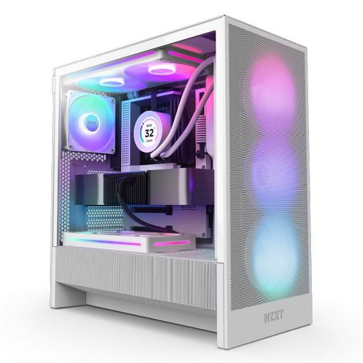 Εικόνα της NZXT H5 Flow RGB Tempered Glass White (2024) CC-H52FW-R1
