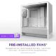 Εικόνα της NZXT H5 Flow Tempered Glass White (2024) CC-H52FW-01