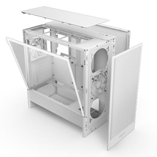 Εικόνα της NZXT H5 Flow Tempered Glass White (2024) CC-H52FW-01
