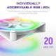 Εικόνα της Case Fan NZXT F120 RGB Duo 120mm White RF-D12SF-W1
