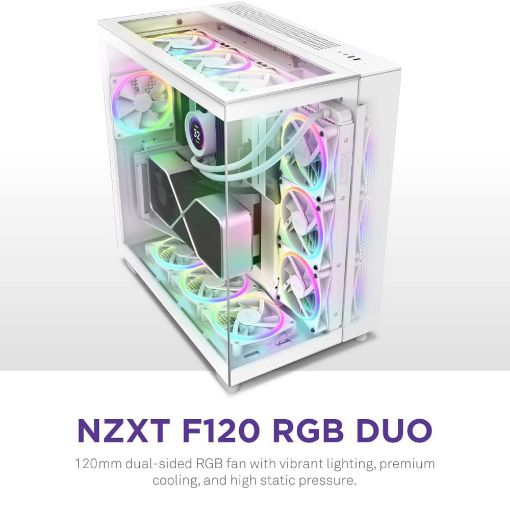 Εικόνα της Case Fan NZXT F120 RGB Duo 120mm White RF-D12SF-W1