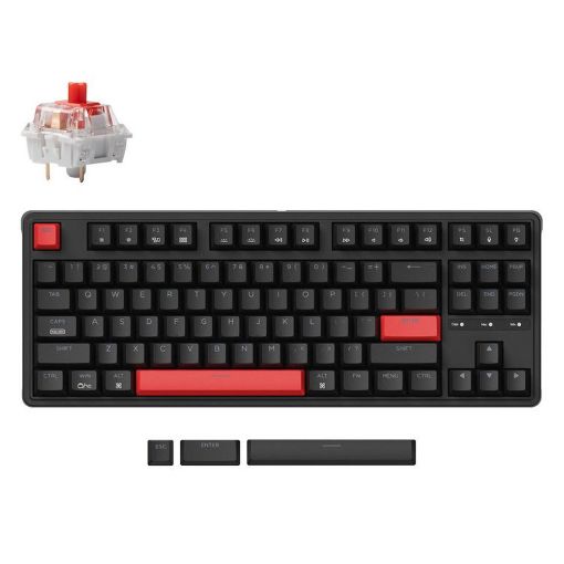 Εικόνα της Πληκτρολόγιο Keychron C3 Pro QMK/VIA TKL Wired Red Switches (US) C3P-H1