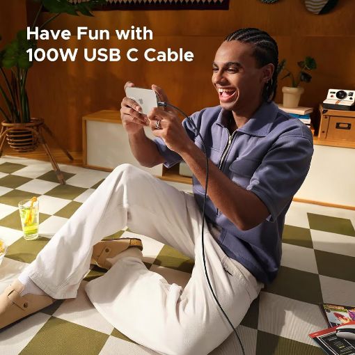 Εικόνα της Καλώδιο Ugreen L509 USB-C to USB-C 100W 3m Black/Gray 35513