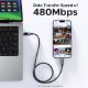 Εικόνα της Καλώδιο Ugreen L509 USB-C to USB-C 100W 3m Black/Gray 35513