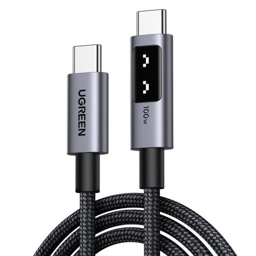 Εικόνα της Καλώδιο Ugreen L509 USB-C to USB-C 100W 3m Black/Gray 35513