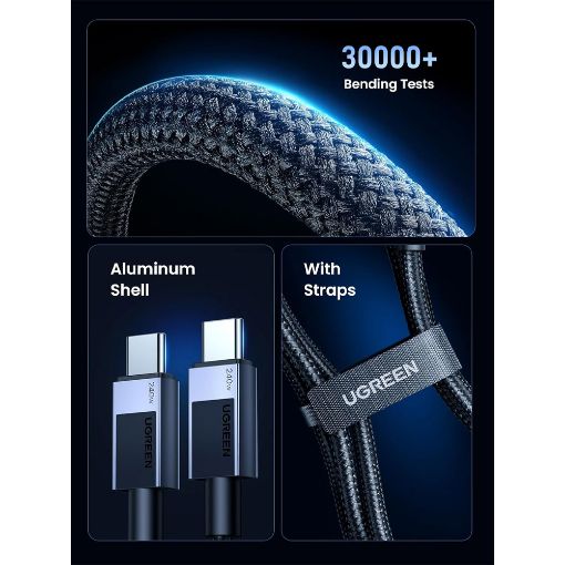 Εικόνα της Καλώδιο Ugreen L513 USB-C to USB-C 240W 2m Space Gray 45068