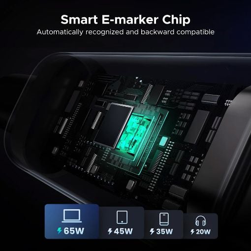 Εικόνα της Καλώδιο Ugreen L509 USB-C to USB-C 100W 2m Black/Gray 35512