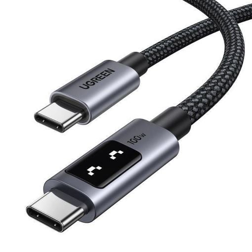 Εικόνα της Καλώδιο Ugreen L509 USB-C to USB-C 100W 2m Black/Gray 35512