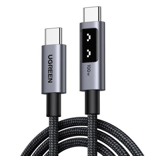 Εικόνα της Καλώδιο Ugreen L509 USB-C to USB-C 100W 2m Black/Gray 35512