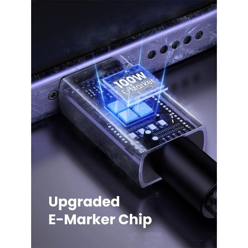 Εικόνα της Καλώδιο Ugreen L512 USB-C to USB-C 100W 3m Black/Gray 45065