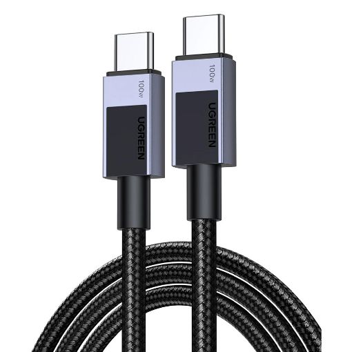 Εικόνα της Καλώδιο Ugreen L512 USB-C to USB-C 100W 3m Black/Gray 45065