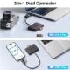 Εικόνα της Docking Station Ugreen CM812 4in1 Card Reader USB-C/USB-A Gray 45167