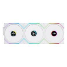Εικόνα της Case Fan Lian Li UniFan TL Wireless LCD 120 White (3-pack with Controller) G99.12TLLCD1W3W.00