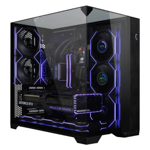 Εικόνα της Case Fan Lian Li UniFan TL Wireless LCD 120 Reverse Black (3-pack with Controller) G99.12RTLLCD1W3B.00