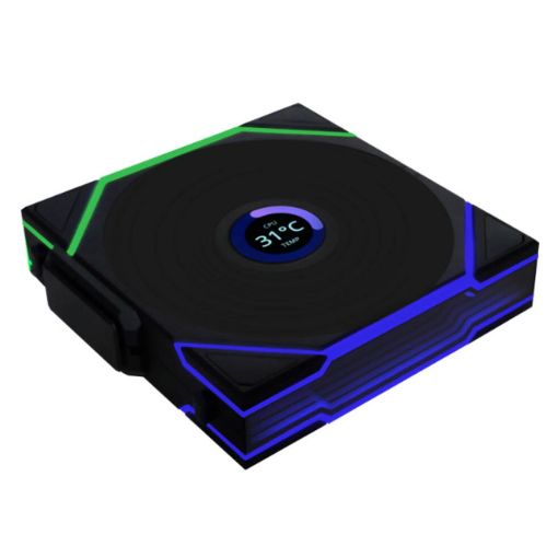 Εικόνα της Case Fan Lian Li UniFan TL Wireless LCD 120 Reverse Black (3-pack with Controller) G99.12RTLLCD1W3B.00