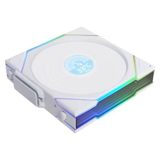 Εικόνα της Case Fan Lian Li UniFan TL Wireless LCD 120 Reverse White (3-pack with Controller) G99.12RTLLCD1W3W.00