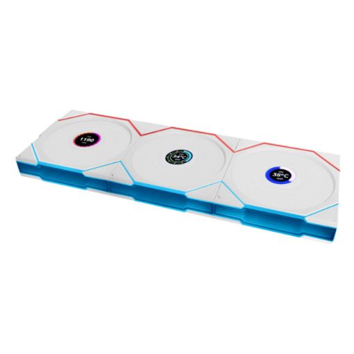 Εικόνα της Case Fan Lian Li UniFan TL Wireless LCD 120 Reverse White (3-pack with Controller) G99.12RTLLCD1W3W.00