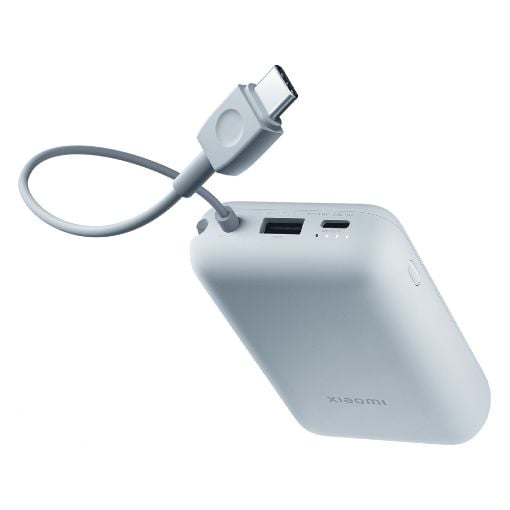 Εικόνα της Xiaomi Power Bank 10000mAh 22.5W με Ενσωματωμένο Καλώδιο Ice Blue BHR9073GL