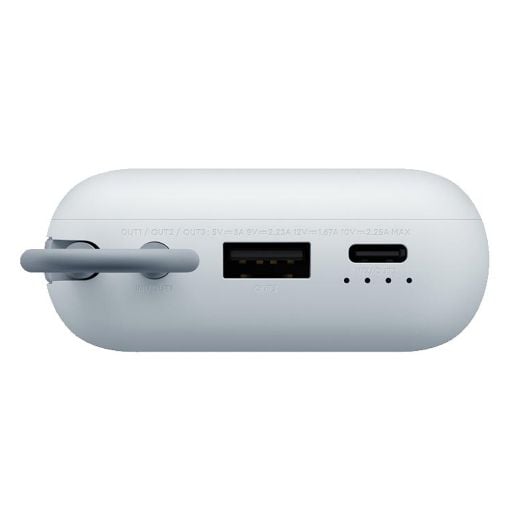 Εικόνα της Xiaomi Power Bank 10000mAh 22.5W με Ενσωματωμένο Καλώδιο Ice Blue BHR9073GL