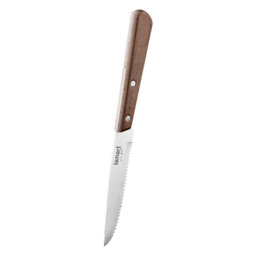 Εικόνα της Σετ Μαχαιροπίρουνα Lamart Walnut Steak 8τμχ Καφέ LT2062
