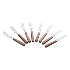 Εικόνα της Σετ Μαχαιροπίρουνα Lamart Walnut Steak 8τμχ Καφέ LT2062