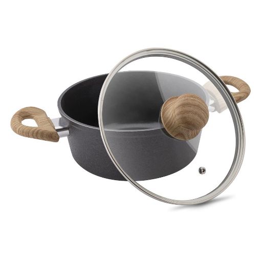 Εικόνα της Κατσαρόλα Lamart Natur 18cm 1,6lt Μαύρο LT1245
