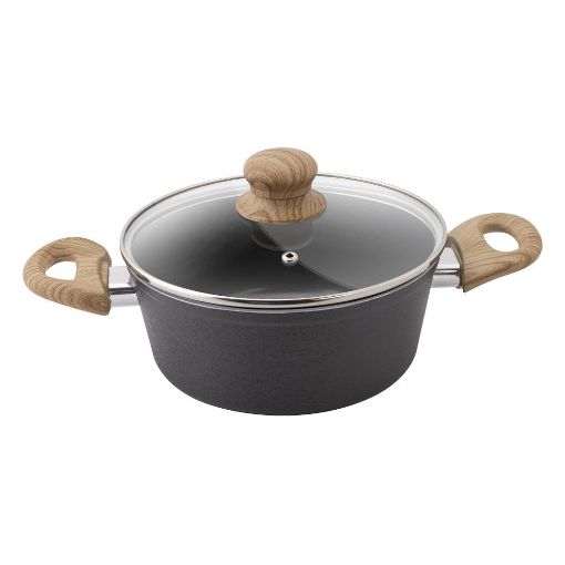 Εικόνα της Κατσαρόλα Lamart Natur 18cm 1,6lt Μαύρο LT1245